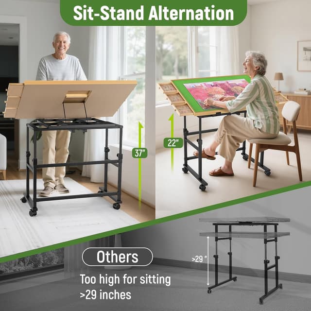 Thumbnail 1 de Tranqio 1500 Jigsaw Puzzle Table 🧩