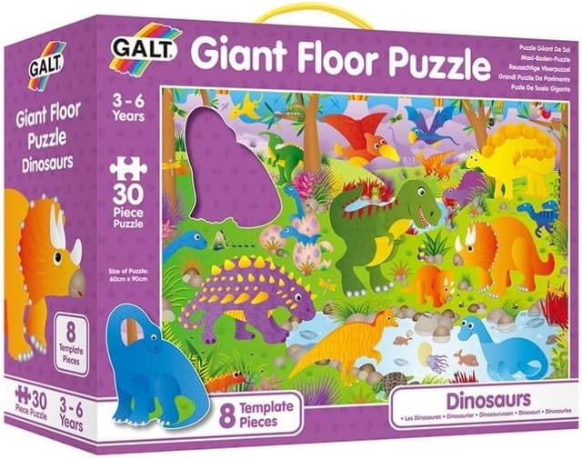Detalle de Galt Toys Giant Floor Puzzle – Dinosaurs (30-piece) for ages 3+