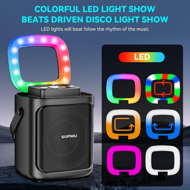 Detalle de SUPNIU S50 portable karaoke speaker 30W