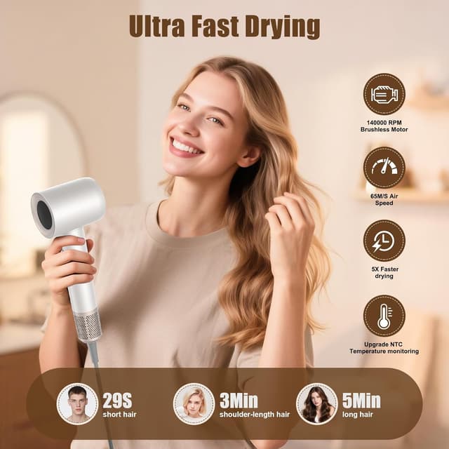 Thumbnail 2 de Vasip Föhn Hochgeschwindigkeits Haartrockner 140000 U/min