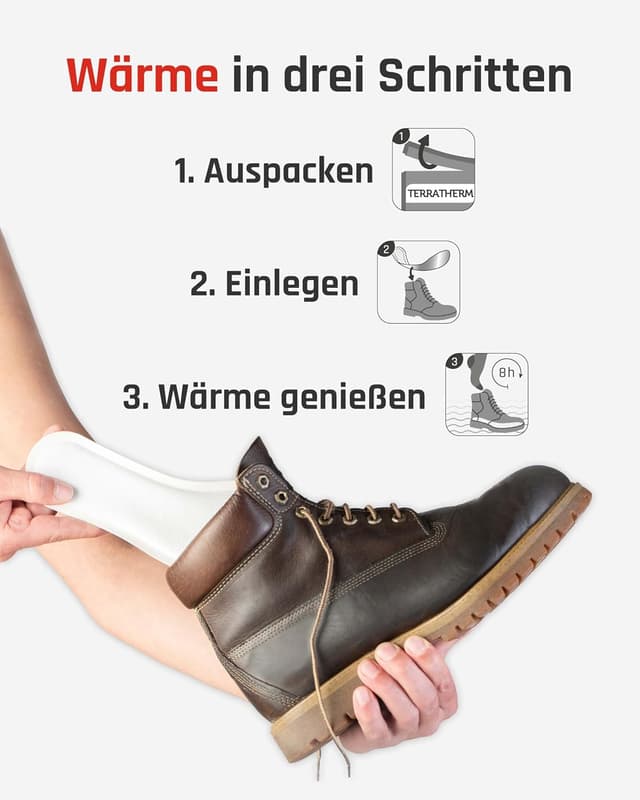 Thumbnail 2 de TerraTherm Wärmesohlen – 8 Stunden Einlegesohlen ♨