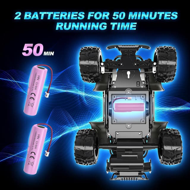 Detalle de tech rc ferngesteuertes Auto 20 km/h (1:20) mit Metallgehäuse, 2.4 GHz & 2 Akkus