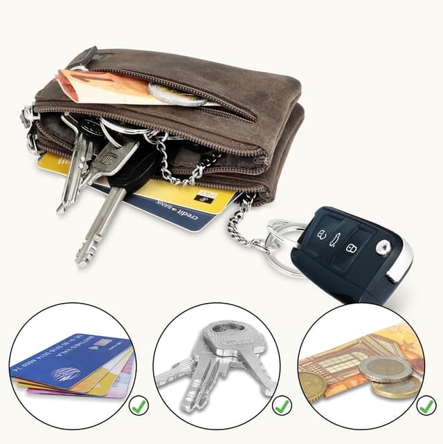 Detalle 2 de LEDEROW XXL Schlüsseltasche aus echtem Leder