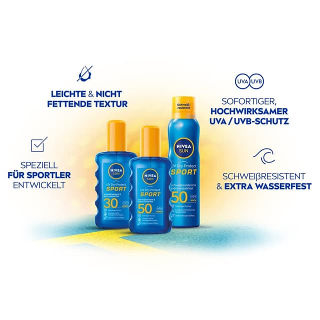 Thumbnail 1 de NIVEA SUN UV Dry Protect Sport Sonnenspray
