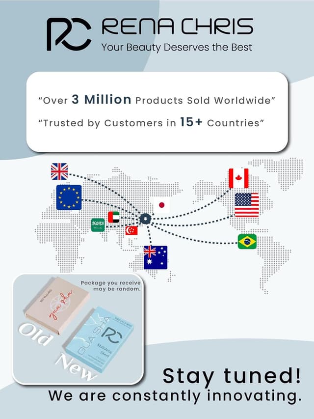 Thumbnail 6 de Rena Chris Edelstahl Gua Sha Stein – Gesichtsmassage