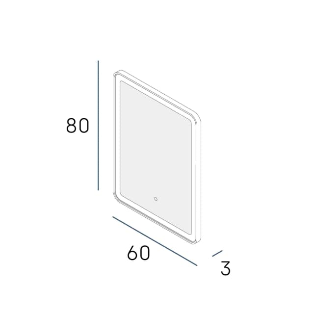 Thumbnail 1 de Manillons Torrent Espejo de baño con luz LED frontal Nao