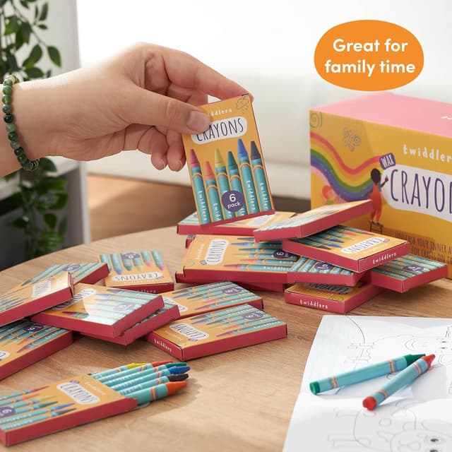 Thumbnail 5 de THE TWIDDLERS 300 Pastelli a cera per bambini 🎨