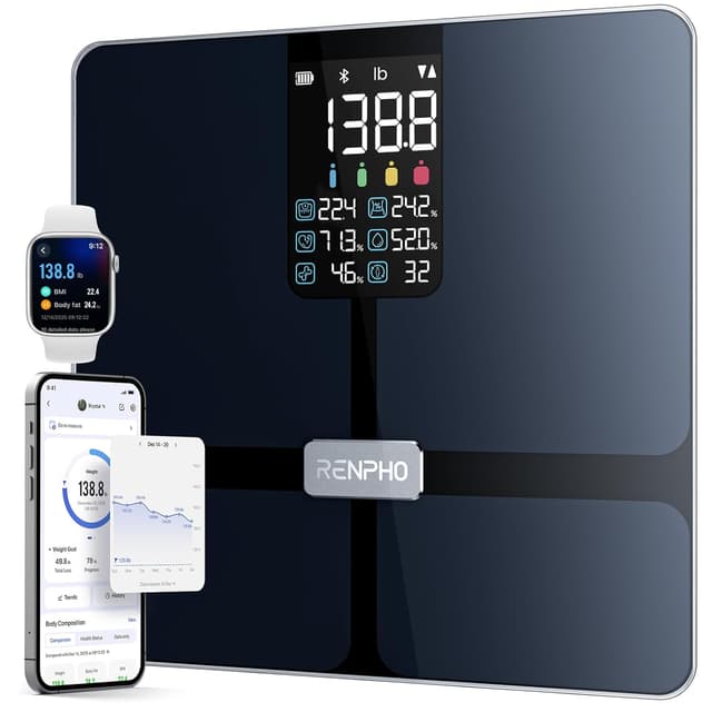 Detalle de RENPHO smart body weight scales with VA