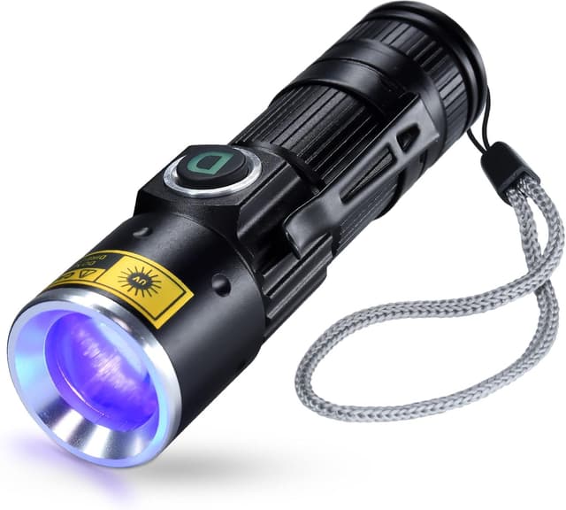 Thumbnail 6 de DARKDAWN Torcia UV 395nm ricaricabile USB-C: luce nera portatile per ambra, resina e rilevazione macchie