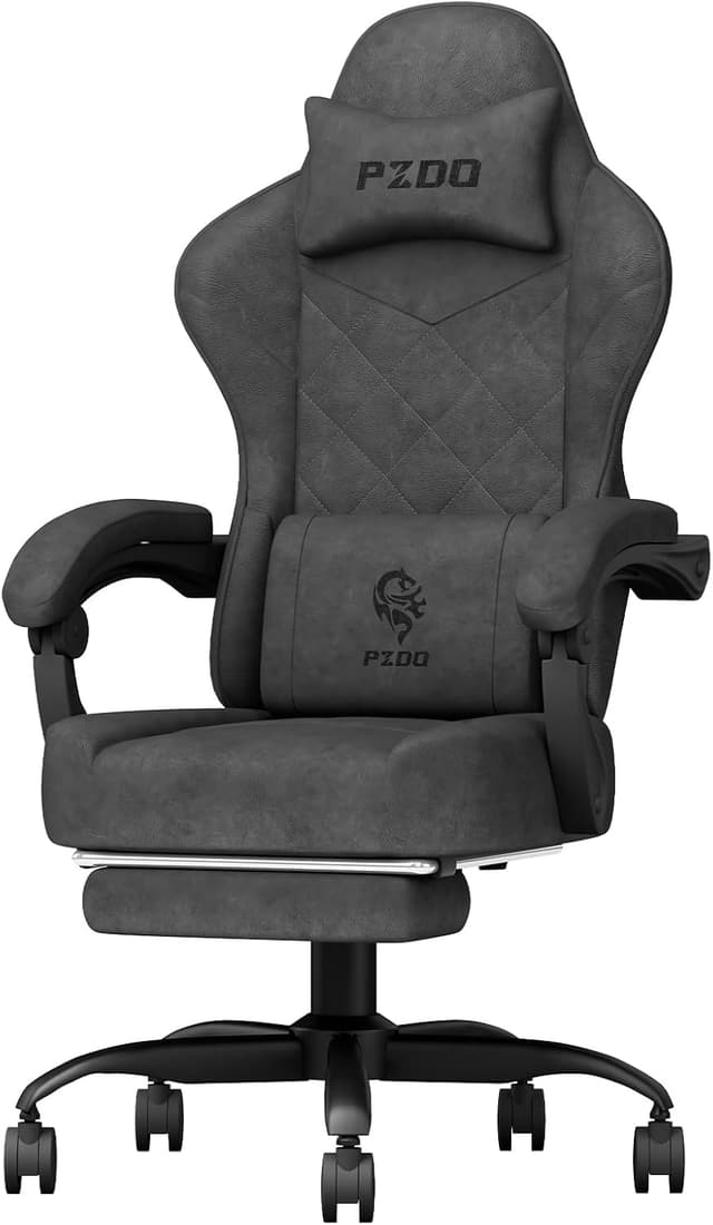 Detalle de PZDO gaming chair 350LBS footrest