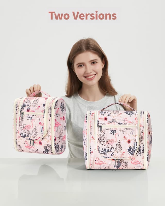 Thumbnail 6 de Narwey Kulturbeutel Beiger Flamingo Klein