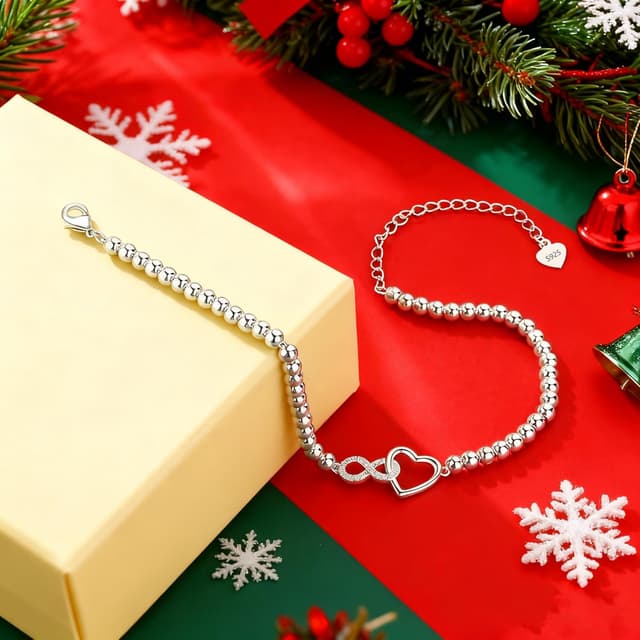 Thumbnail 2 de Jbniuay Pulsera Corazón Infinito Plata 925