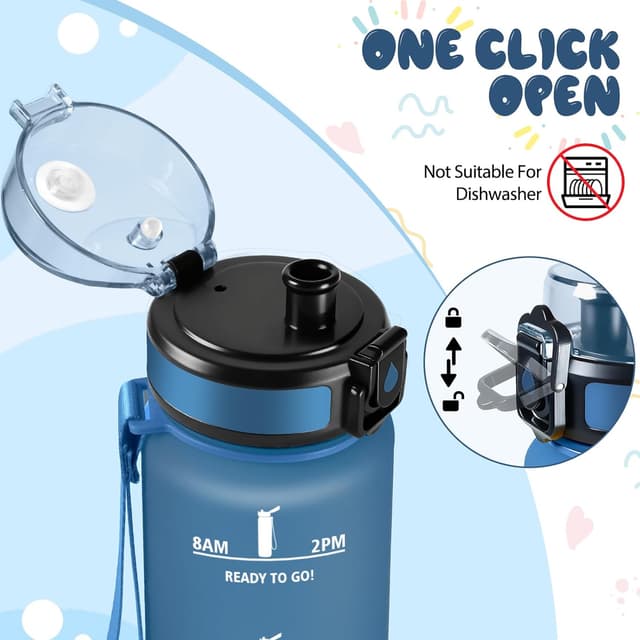 Thumbnail 2 de Baramumu Botella Agua 500ML Azul marino