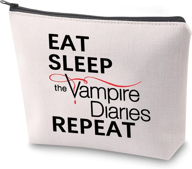 Detalle de BAUNA Vampire Diaries inspired zippered cosmetic bag (TVD merchandise)