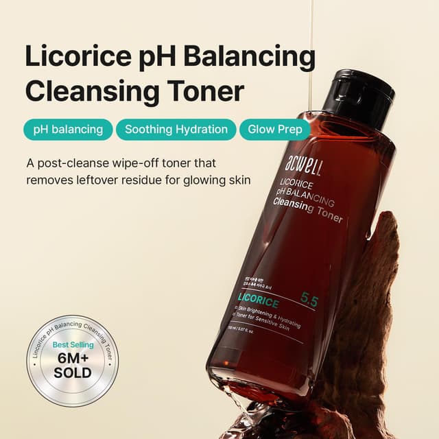 Thumbnail 1 de ACWELL Licorice pH Toner 5.07 fl.oz ⚙️