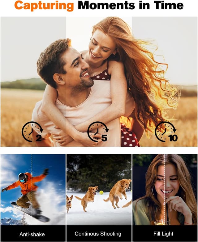 Detalle 2 de QIVORO 4K 64MP Compact Camera