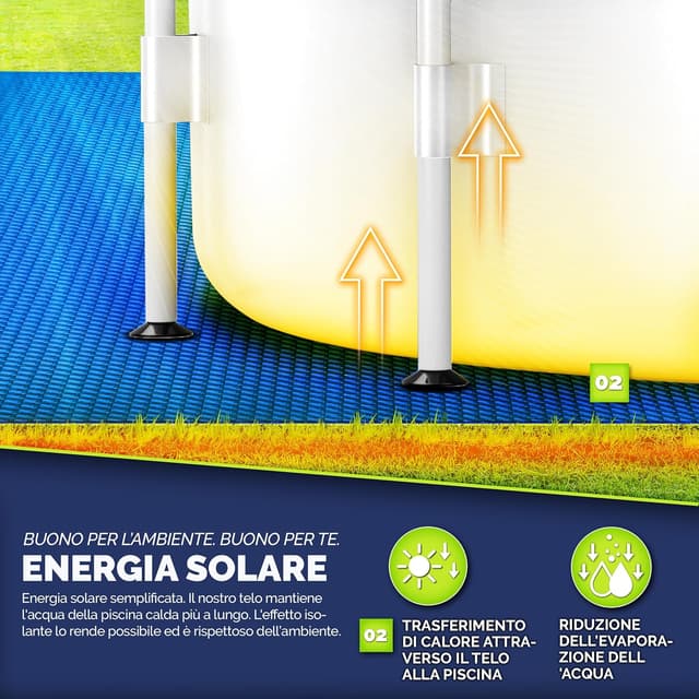 Thumbnail 4 de tillvex Premium Telone per piscina 335 x 335 cm 🏊