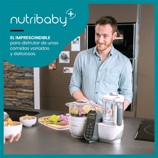 Detalle 2 de Babymoov Nutribaby Plus 5 en 1 Robot Cocina con 15 Pouches