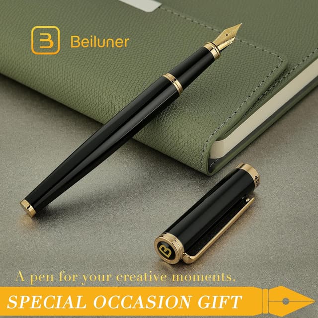 Thumbnail 6 de BEILUNER Luxury Fountain Pen, 24K nib