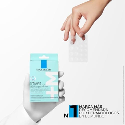 Detalle de La Roche-Posay Effaclar Duo+M Patch: parches hidrocoloides anti-imperfecciones (22 uds) para piel con tendencia acneica