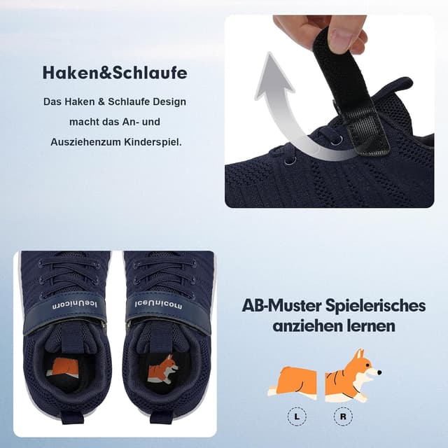 Thumbnail 6 de IceUnicorn Kinder-Hausschuhe als Barfußschuhe für Jungen & Mädchen – leichte, rutschfeste Minimal-Hallenschuhe