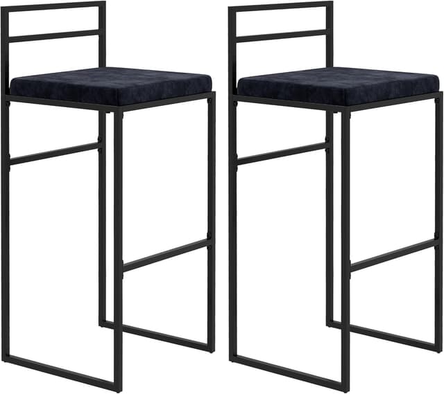 Detalle de HOMCOM chaises de bar 74 cm, lot de 2