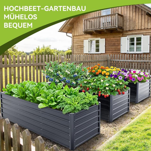 Thumbnail 6 de Ohuhu Metall Hochbeet 240x90x60 cm