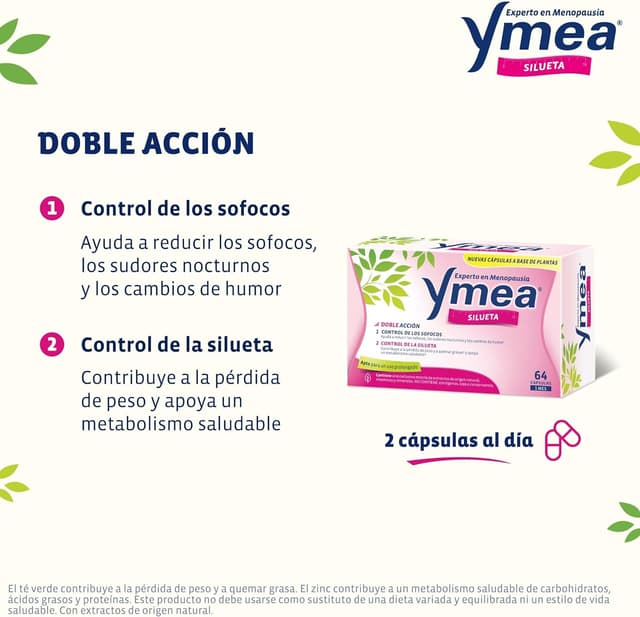 Thumbnail 4 de Ymea Silueta tratamiento menopausia 64 cápsulas