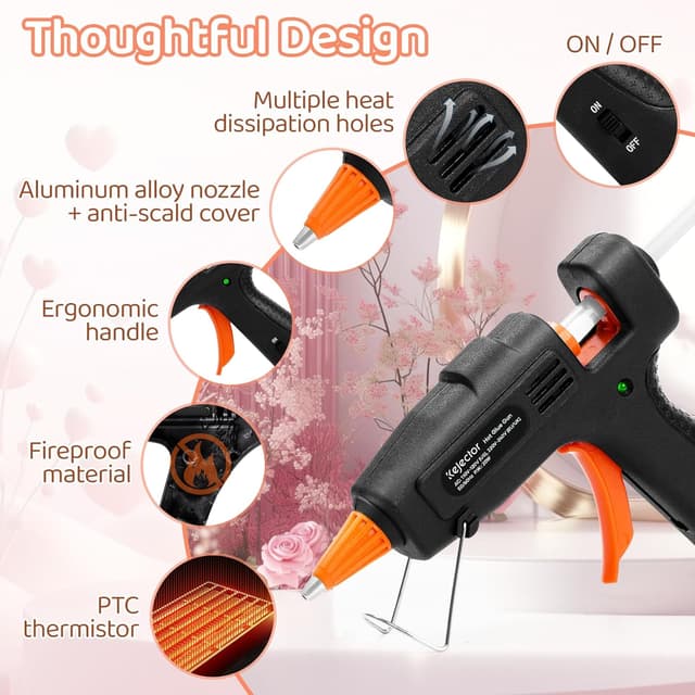 Thumbnail 3 de Fireproof Hot Glue Gun 20W with 30 Sticks