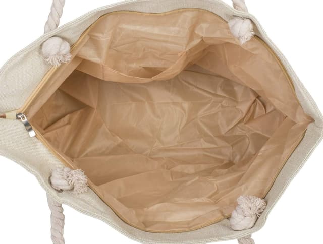 Detalle de styleBREAKER Ladies XXL borsa da spiaggia grande con motivo a infinito metallico e tracolla