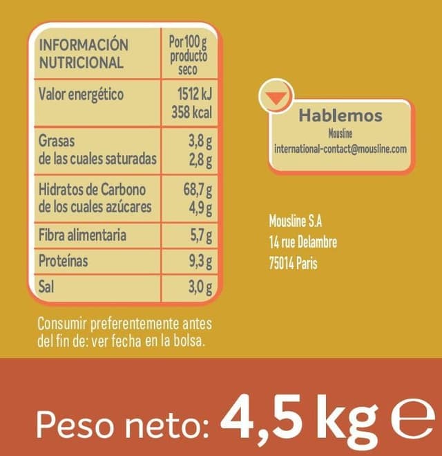 Thumbnail 1 de Mousline - Puré de Patatas con Leche Instantáneo, 4,5 kg🥔