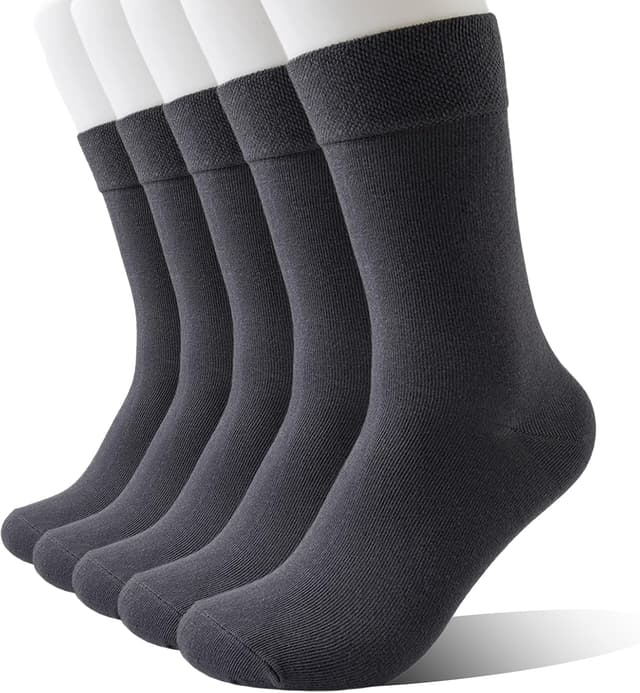 Thumbnail 6 de Wamicu Herren Socken Schwarz 5er Pack Dünne Baumwollsocken
