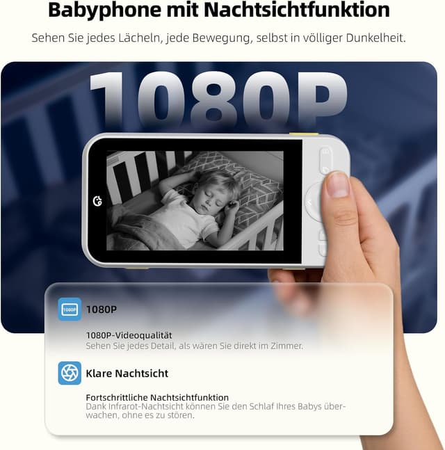 Detalle de Ellie Babyphone 2K mit 5" Display