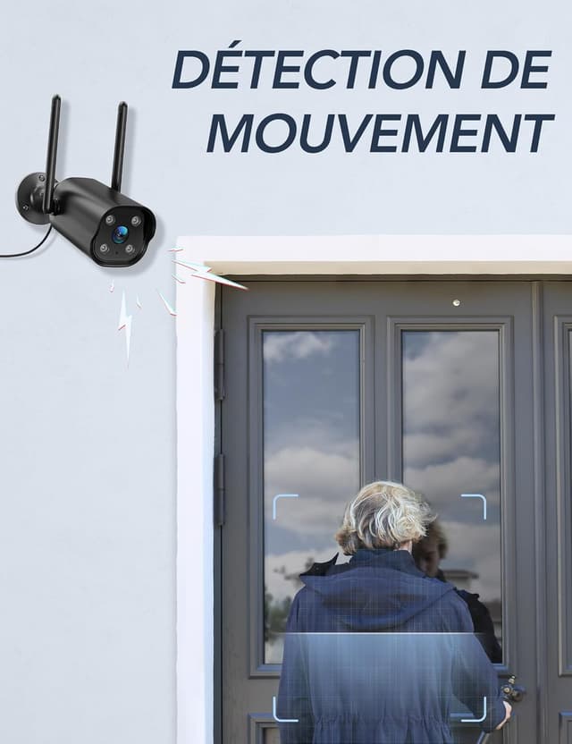 Detalle 1 de GNCC Telecamera Wi‑Fi esterno 2K con sirena e grandangolo