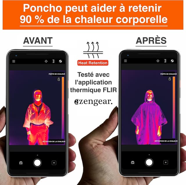 Thumbnail 4 de aZengear Poncho de Survie Lot de 4 100x130 cm