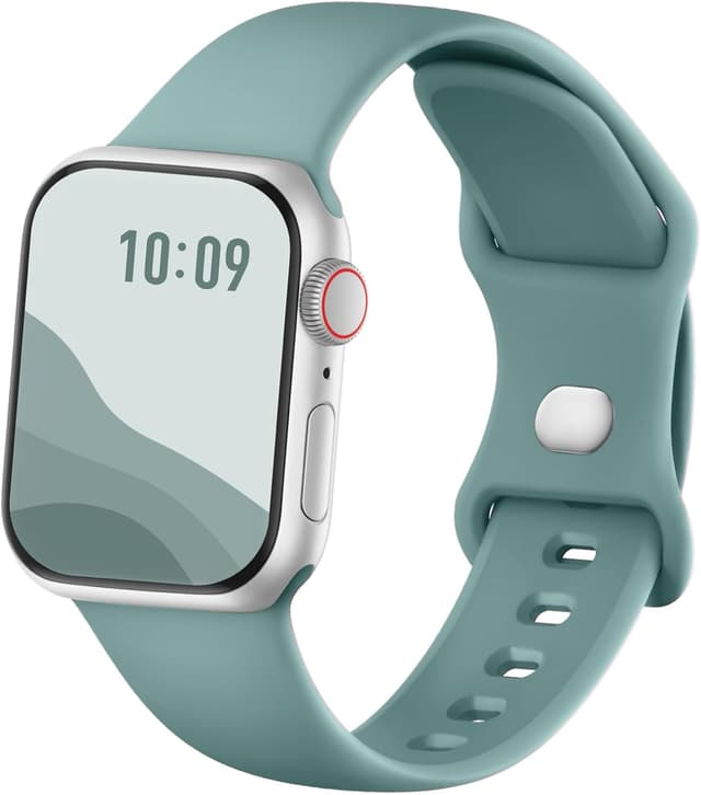 Detalle de Joehwerr Sport Strap for Apple Watch – Silicone replacement band for 38mm to 49mm models