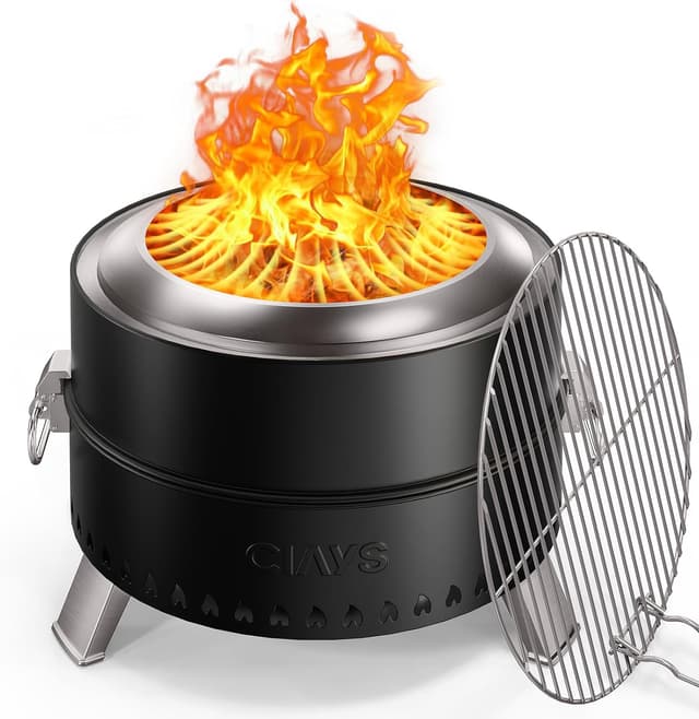 Thumbnail 6 de CIAYS Smokeless Fire Pit 21-Inch Outdoor with Grill 🪵