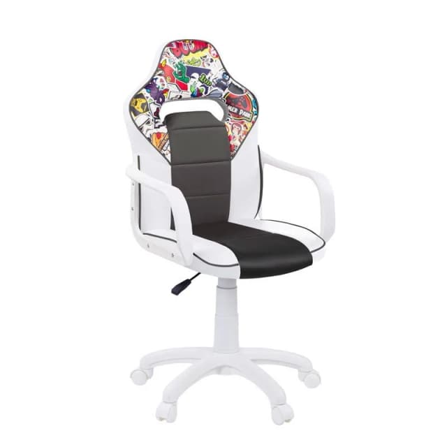 Detalle de Adec DRW Sticker Silla Gaming blanco/negro