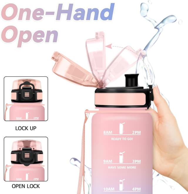 Thumbnail 3 de Botella Agua 500ml con Filtro y Marcador de Tiempo 🚰