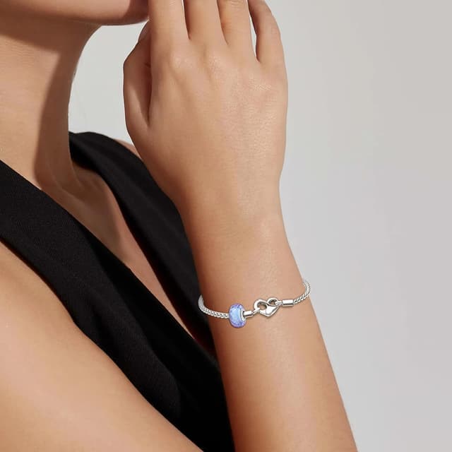 Detalle de APUUESN Moments Armband aus 925 Sterling Silber mit Logogravur & Unendlichkeits-Symbol