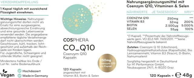 Thumbnail 5 de Coenzym Q10 250 mg Kapseln đ