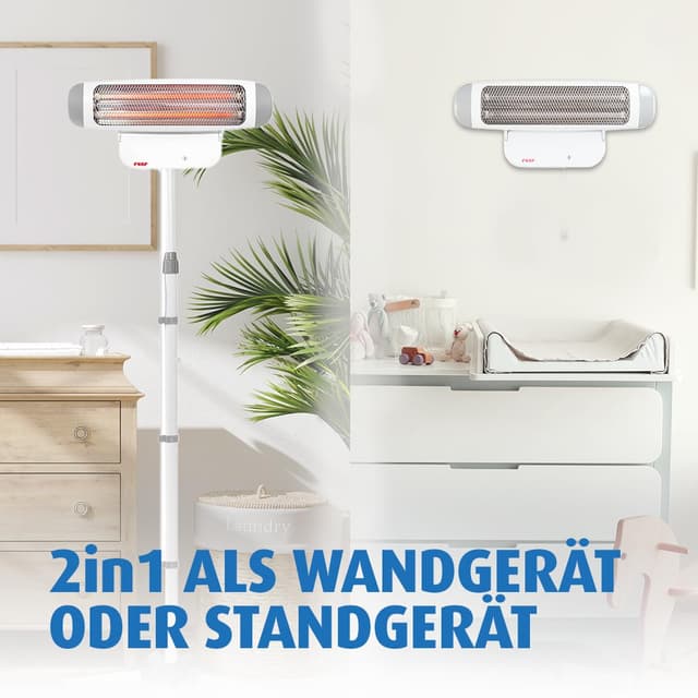 Detalle de Reer FeelWell 2in1 Wickeltischstrahler 2 Heizstufen