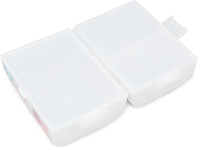 Detalle 2 de com-four® Brotdose im Vintage-Stil mit Deckel – Lunchbox mit 3 Fächern (17 x 13 x 10 cm) – Eulen-Design