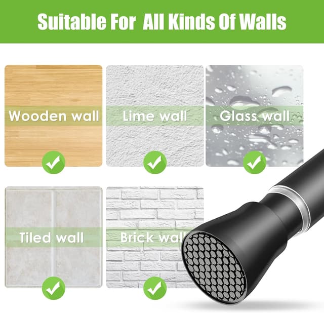 Thumbnail 3 de AIZESI Tension Rod 70-130cm Black