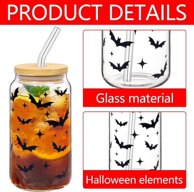 Thumbnail 2 de Halloween Becher 500 ml Trinkglas 🎃