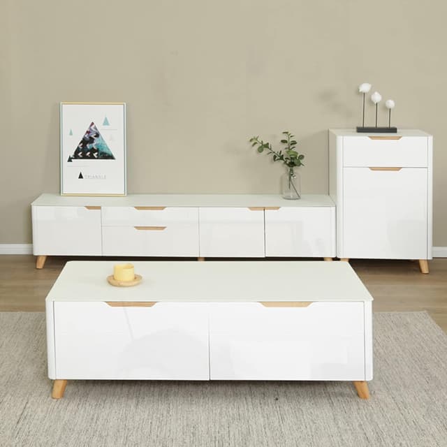 Detalle 2 de Decooroom Carta adesiva per mobili bianca 30 × 300 cm impermeabile in vinile autoadesivo