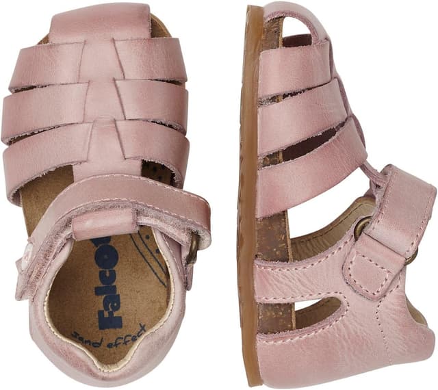 Detalle de Falcotto Halbgeschlossene Ledersandalen mit Dinosaurierdruck