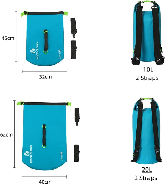 Detalle 2 de ROCK CLOUD roll-top waterproof dry bag for kayaking, boating and camping