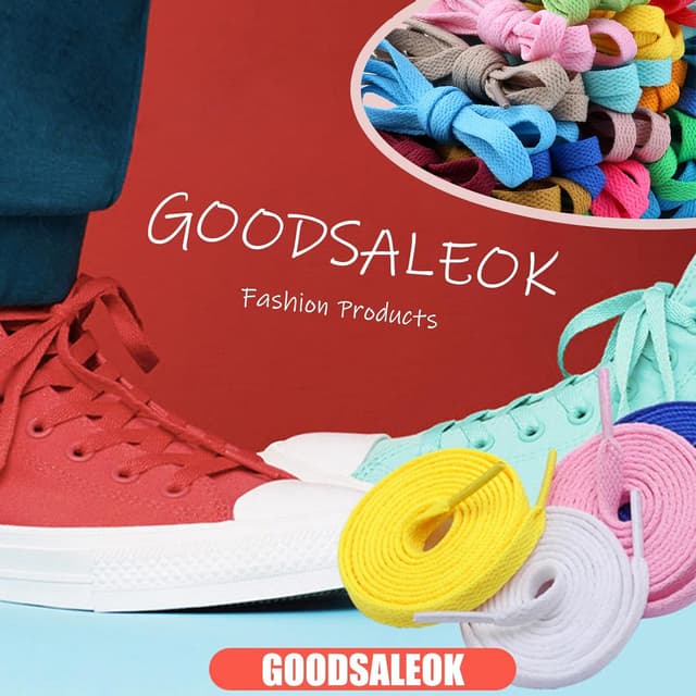 Thumbnail 3 de GOODSALEOK Sneaker Schnürsenkel 8 mm, 2 Paar