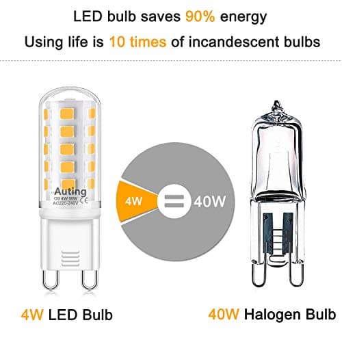 Thumbnail 2 de Auting Bombillas LED G9 Regulables, 4W, 10 Unidades